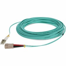 AddOn 50m SC to LC Aqua OM3 Duplex OFNR (Riser-Rated) MMF (Multi Mode) Fiber picture