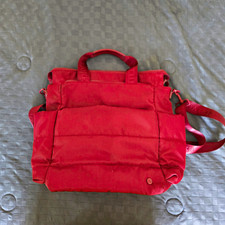 Red Unisex Laptop/Tote/Travel Bag, Adjustable Strap, Zipper Pockets picture