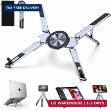 4-in-1 Adjustable Laptop Stand for desk with Magnetic Phone Holder & Camera Trip picture