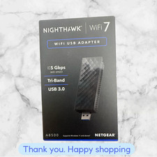 NETGEAR Nighthawk A8500 Wi-Fi 7 5 Gbps USB 3.0 Tri-Band Adapter NEW SHIPPING picture