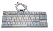 Mechanical Gaming Keyboard Blue & White Keycaps USB wired MageGee MK-STAR 87 Key picture