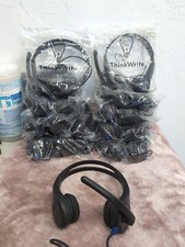 Lot 11 - Headphone ThinkWrite Ultra Durable Headset w/Mic 3.5mm & Volume Control picture