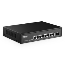 MokerLink 8 Port 2.5 Gigabit PoE Switch with 10G SFP, 8 x 2.5G Ethernet black picture