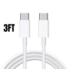 3ft USB-C Fast Charging Cable Sync Cord White for Samsung Galaxy Book/Pro/360 picture