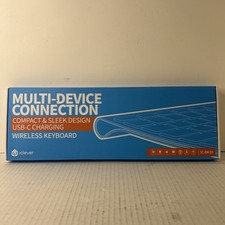 iClever IC-BK10 Silver Multi Device Ultra Slim Rechargeable Wireless Keyboard picture