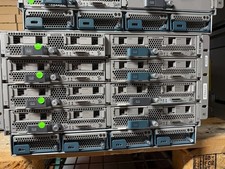 Cisco UCS 5108 Chassis w/ 4x UCS B200 M5 Blades, 3x M3, 1x M4, with CPUs picture
