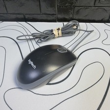 TESTED Logitech M100 Wired Optical USB Computer Mouse Black  M-U0026 picture