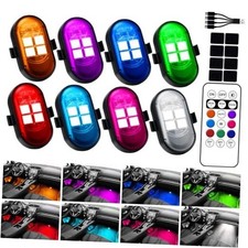 Upgraded Wireless LED Lights for Car, Rechargeable Interior Car Lights 8pcs picture