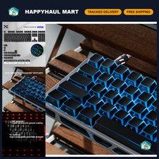 Black PBT Keycaps Set, Prism Shine Through, Custom Mechanical Keyboard Upgrade picture