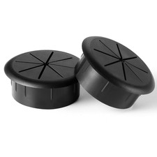 2 Pack 2 Inch Flexible Desk Grommet,Organize Wires and Cables on Office picture