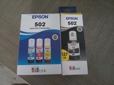 Epson 502 Ink Bottles Bundle Brand New In Boxes picture