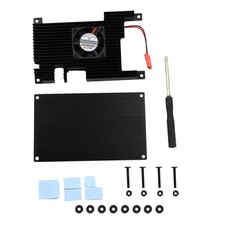 Cover+Base+ Passive Cooling Fan+ Silicone Heatsinks Protection For Orange Pi 5 picture