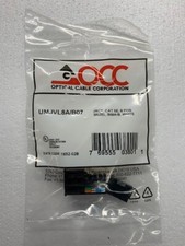OCC Jack, CAT 5E, 8Pos,Bezel, 568A/B, White UMJVL8A/B07 Box of 50 NEW picture