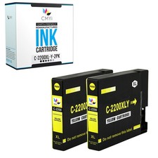 CMYi 2-Pack Compatible PGI-2200XL Yellow Ink Cartridge fits Canon MAXIFY MB5020 picture