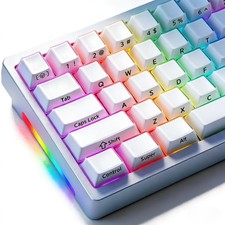 126 PCS Velvet Crystal Pudding Keycaps Frosted Cherry Profile Custom Keyboard picture