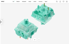 96 PCS Gateron x NUPHY Mint Linear Keyboard Switches 5 Pin PreLubed Normal pro picture