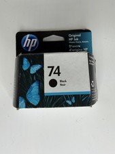 HP 74 Original Ink Cartridge Black DeskJet OfficeJet New Sealed Exp 10/2021 picture