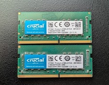 Crucial 16GB (2x8GB) DDR4-2666 SO-DIMM 260-Pin Non-ECC RAM CT8G4SFRA266 picture