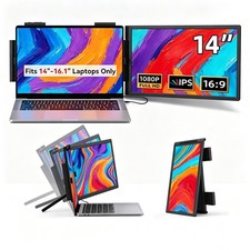 UPERFECT Portable Monitor for Laptop 14 inch 1920x1080 Laptop Screen Extension picture