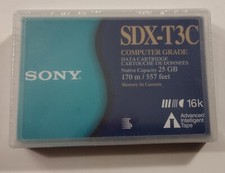 SONY SDX-T3C AIT Data Cartridge Cassette 25GB 16k Storage tape rare media SEALED picture