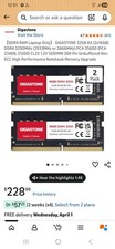 GIGASTONE 32GB Kit (2x16GB) DDR4 3200MHz (2933MHz or 2666MHz) PC4-25600... picture