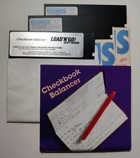 Checkbook Balancer 1985 for Apple II + IIc IIe IIgs - 5.25 Disk Green Valley  picture