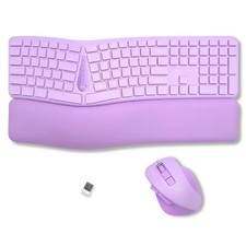 X9 Performance X9RBERGO3CBPU Wireless Ergonomic Split Wave Keyboard & Mouse picture