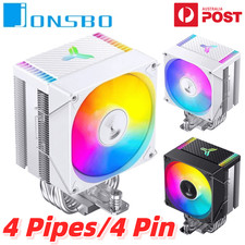 JONSBO CPU Cooler 4 Heat Pipes 4 Pin Cooling Fan ARGB PWM Heatsink Intel AMD AU picture