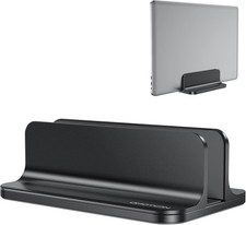 OMOTON Vertical Laptop Stand Adjustable Aluminum for MacBook up to 17.3