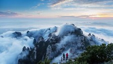 Landscape mountains clouds sunset skyscape Custom Gaming Mat Desk picture