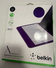 Belkin Slim Style Keyboard Case F5L152 iPad Air Purple BRAND NEW picture
