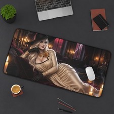 Lady Dimitrescu Resident Evil XXL Gaming Desk Mat Mouse Pad PC Desk Pad picture