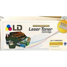 LD Toner 2 Pack Black Cyan LD-113R00692 113R00693 Xerox Phaser 6120 6115MFP picture