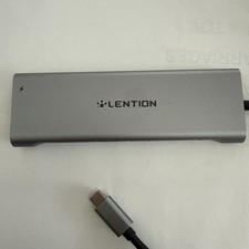 LENTION 3.3FT Long Cable USB C Hub, 4K HDMI, 100W PD, A&C, Card Reader, Aux 3.0 picture