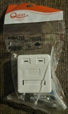 (10)- NEW Quest Technology NSB-5220 White 2 Port Unloaded Surface Mount Boxes picture