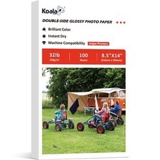Lot Koala Double Sided Glossy Photo Printer Paper 32LB 8.5x11 8.5x14 11x17 120g picture