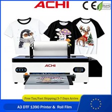 【EU】ACHI A3 1390 DTF Printer Direct to Film Transfer DIY T-Shirt Fast Shipping picture