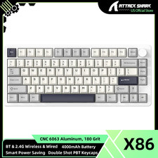 ATTACK SHARK X86 75% Wireless Mechanical Keyboard - CNC Aluminum Gasket Mount picture