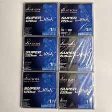 Lot Of 6 Imation Super Disk 120 MB Brand New Sealed LS-120 Superdisk picture