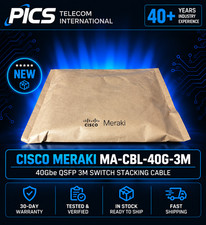 MA-CBL-40G-3M Cisco Meraki 40Gbe QSFP 3M Switch Stacking Cable *Factory Sealed* picture