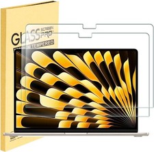2 PCS For 2025 MacBook Air 15-inch M4 Chip Tempered Glass Screen Protector Saver picture
