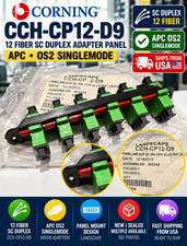 Corning CCH-CP12-D9 12 Fiber SC Duplex APC OS2 Singlemode Adapter Panel picture