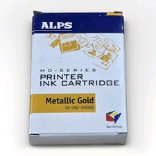🔥BRAND NEW ALPS Metallic Gold PRINTER INK CARTRIDGE MD SERIES - See Photos* picture