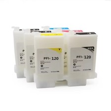 5* 130ML/PC PFI-120 Empty Ink Cartridge With Chip For Canon TM-200 205 300 305 picture