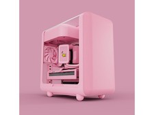 HYTE CS-HYTE-X50G-SM Pink ABS / Steel / Tempered Glass ATX Mid Tower Case (Compu picture