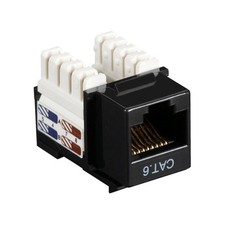 Black Box Cat6J-Bk Cat6 Keystone Jack Unshielded Rj45 picture