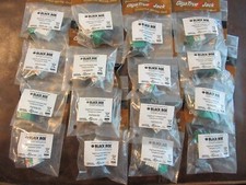 NEW 16 BLACK BOX FMT634-R3 GIGATRUE2 CAT6 UNIVERSAL JACK WIRING COMPONENT GREEN picture