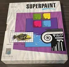 SuperPaint Silicon Beach Software Apple Macintosh Plus SE vintage computer CIB picture