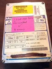 VINTAGE MAXTOR 71629AP  1.5GB IDE Hard Drive picture