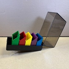 SELLER EXCLUSIVE Authentic Apple Diskette Storage Box Rainbow logo colors RARE picture